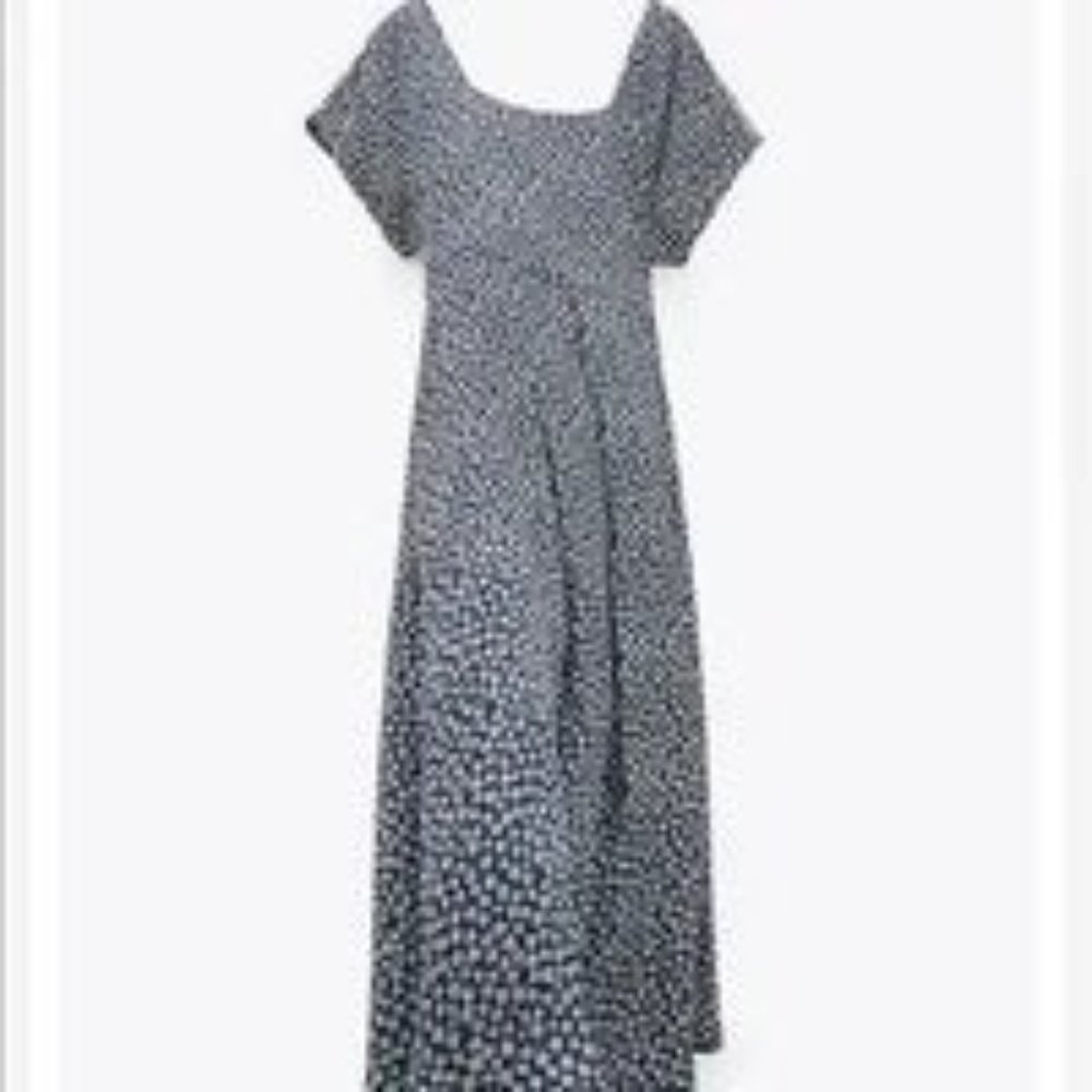 Zara Floral Print Midi Dress Size Small - Picture 7 of 14